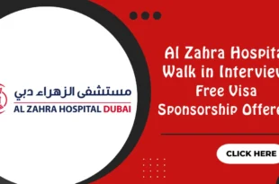 Al Zahra Hospital Walk in Interview