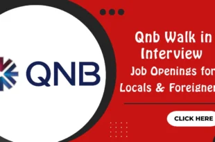 Qnb Walk in Interview