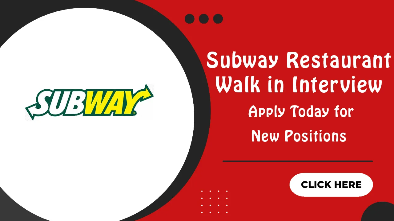 Subway Restaurant Walk in Interview