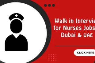 Walk in Interview for Nurses Jobs in Dubai