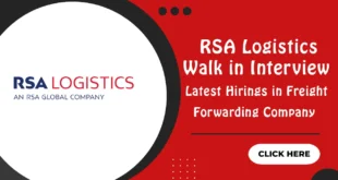 RSA Logistics Walk in Interview